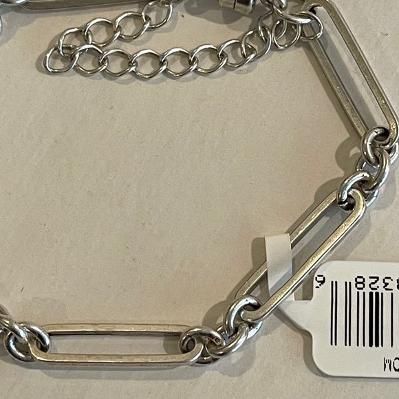 Set of two ALEX AND ANI Mini Maven Chain Magnetic Bracelets, Rafaelian Silver - Picture 11 of 13